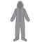 Kappler Disposable Coverallss, Hooded, S/M, Elastic Wrist, Attached Boots Ankle, Bound Seam, Gray, 12 PK Z2B414GYSMMD - alternate 1